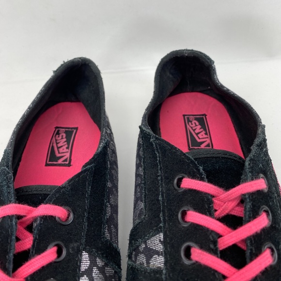 VANS Black Cheetah Leopard Print  Canvas Low Skate Sneaker Size 8.5 - Picture 10 of 14